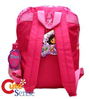 Dora w/Boots School Backpack Bag Large 16 Pink  