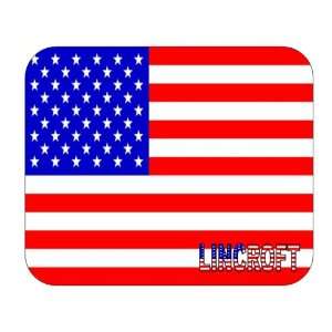  US Flag   Lincroft, New Jersey (NJ) Mouse Pad Everything 