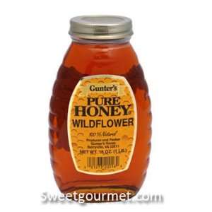 Gunters Pure Wildflower Honey, 16 Oz  Grocery & Gourmet 