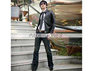 Men’s Slim Fit PU Leather Jacket Coat 4 Size 2COLOR CL1070