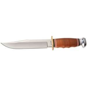  1236KABAR   KNIFE, BOWIE STACKED LEAT HANDLE Sports 