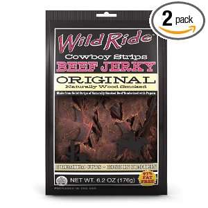 Wild Ride Cowboy Strips Original Beef Jerky, 6.2 Ounce (Pack of 2 