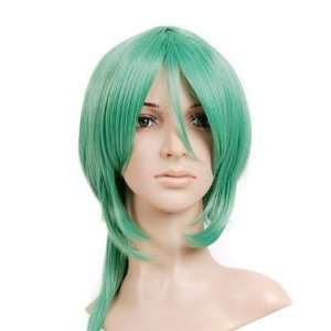  Seafoam Green Anime Cosplay Costume Wig with Pony Tail 