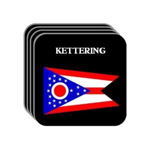 US State Flag   KETTERING, Ohio (OH) Set of 4 Mini Mousepad Coasters