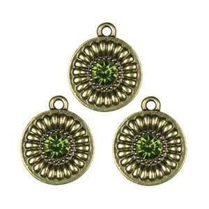 Cousin Beads Jewelry Basics Metal Charms 3/Pkg Gold Large Sunburst; 3 