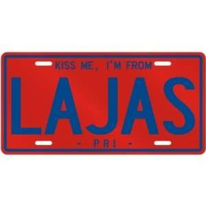 NEW  KISS ME , I AM FROM LAJAS  PUERTO RICO LICENSE PLATE SIGN CITY 