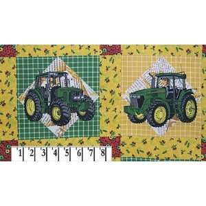  Deere Tractor and News Quilt Print Fabric Arts, Crafts 