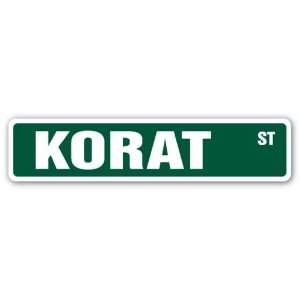  KORAT Street Sign cat breed feline kitty kitten breeder 
