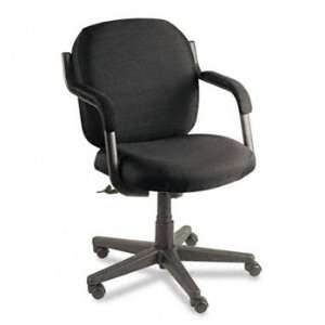   Low Back Swivel/Tilt Chair, Asphalt Black Fabric: Home & Kitchen