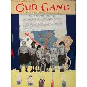   Ad Our Gang Little Rascals MGM Comedy ULTRA RARE   Original Print Ad