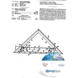  NEW Patent CD for BRICK LAYING DEVICE 