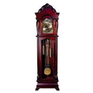   Clock In Antique Cherry Wood Finish. (Item# Vista Furniture AC1408
