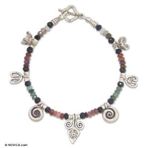  Tourmaline bracelet, Hill Tribe Colors 0.6 W 7.9 L 