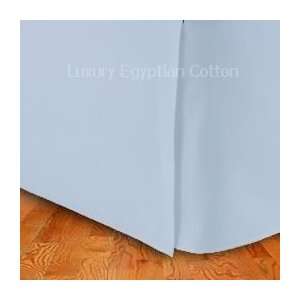   Egyptian Cotton KING Tailored Bed Skirt SOLID BLUE: Home & Kitchen