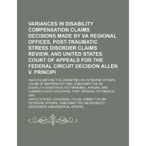  Variances in disability compensation claims decisions made by VA 