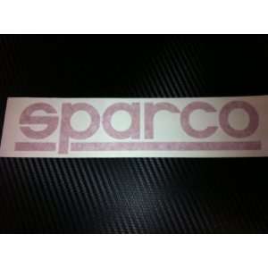  1 X Sparco Racing Decal Sticker (New) Red Size 8x1.8 