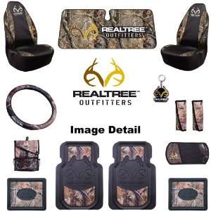 Camo Car Truck SUV Front & Rear Floor Mats Seat Covers Steering Wheel 