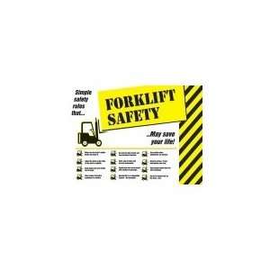   PST754 Safety Poster, 24x18, Forklift Safety