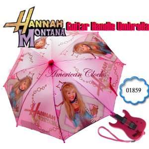  Hannah Montana Umbrella, Pink with Guitar Handle Toys 
