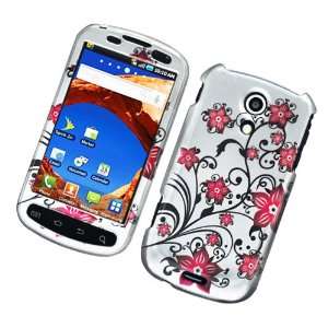   Red Flowers 2D Glossy Hard Protector Case Cover For Samsung Epic 4G