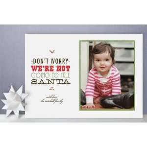  Dont Tell Santa Holiday Photo Cards Health & Personal 