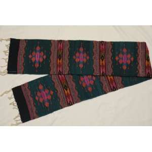 Zapotec Mexican Table Runner 10x80 (a23)