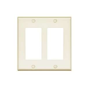 Preferred Industries WH2002 IVRY 2 Gang Designer Style Wall Plate, 10 