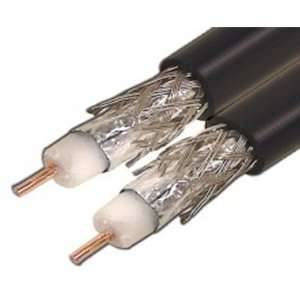   DUAL COPPER CLAD STEEL COAXIAL SATELLITE 3GHZ CABLE BLACK Electronics