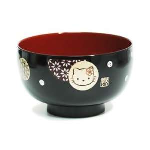 Hello Kitty Japanese Style Bowl (Black): Toys & Games