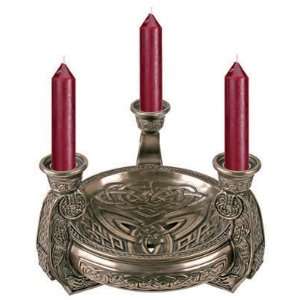  Celtic Triple Candle Bowl   Collectible Tribal Aroma Scent 