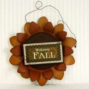  Wholesale Metal Sunflower w/ Wood Sign (Welcome Fall) Only 