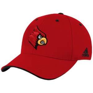  adidas Louisville Cardinals Cardinal Team Colors Flex Fit 