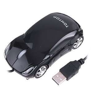  3D USB Car Shape Optical mouse Mice for Laptop PC Black 