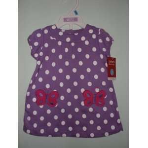   Carters Girls 2 piece S/S Cotton Knit Purple Dress Set 6 Months: Baby