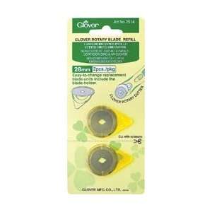  Clover 28mm Rotary Cutter Blades 2/Pkg 7514; 3 Items/Order 