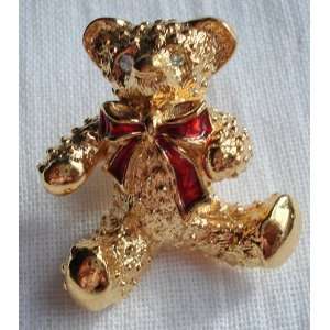  Avon Gold Teddy Bear Pin: Everything Else