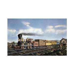    Currier and Ives   American Express Train Giclee: Home & Kitchen