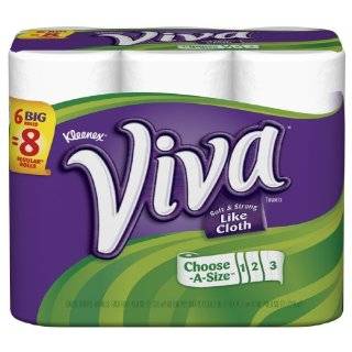Viva Big Roll Paper Towels, 88 Sheets per Roll, Choose a Size, White 