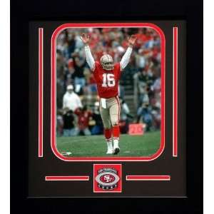 Joe Montana San Francisco 49ers NFL Framed Photograph Arms Raised with 