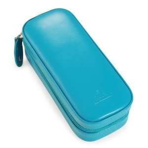   Concepts Leather Oblong Zip Around Jewelry Case, Teal: Home & Kitchen