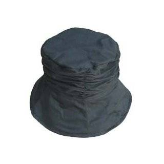 Clearance Fabulous Black Cotton Bucket Hat with Shirred Edges