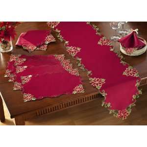   Halls Holiday Table Linens Runner By Collections Etc: Home & Kitchen
