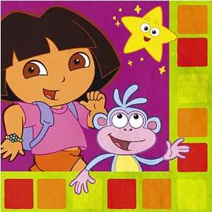  Dora Star Catcher Luncheon Napkins   16 Count: Toys 