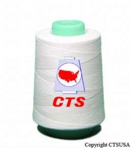 White Sewing Thread 30/2 6000Y Cone CTS#1111 New  