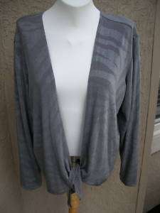 NEW Chicos Travelers SHADOW FOIL TIEUP JACKET 3 chicos  