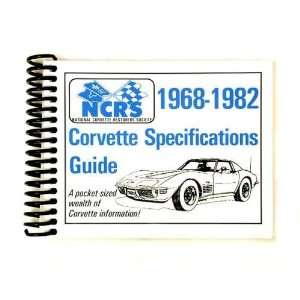  NCRS Pocket Spec Guide 1968 1982 Corvette Automotive