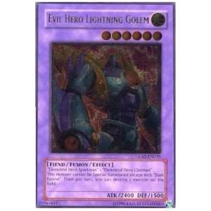   Card Evil Hero Lightning Golem GLAS EN039 Ultimate Rare Toys & Games