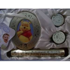   TOOTH & CURL KEEPSAKE BOXES & BIRTH CERTIFICATE HOLDER WINNIE THE POOH