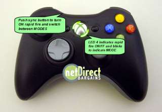 XBOX 360 RAPID FIRE MODDED Controller 8MODE NEW  