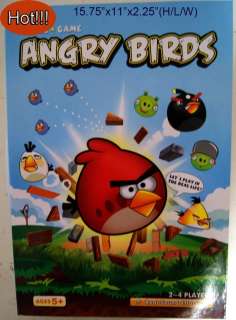 Angry Birds Board Game w/Sound Knock Angry Birds Off Wood Family Xmas 
